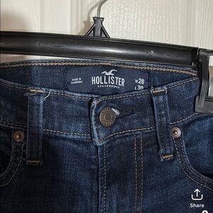Hollister Men's Dark Blue Slim Jeans